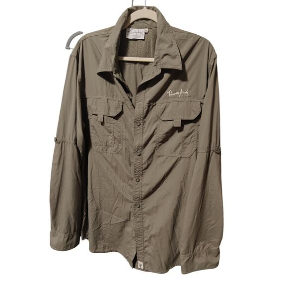 Thornbush Luxury Game Lodge Collective Outdoor Hunting Olive Work Shirt Sz 2XL - Picture 1 of 8